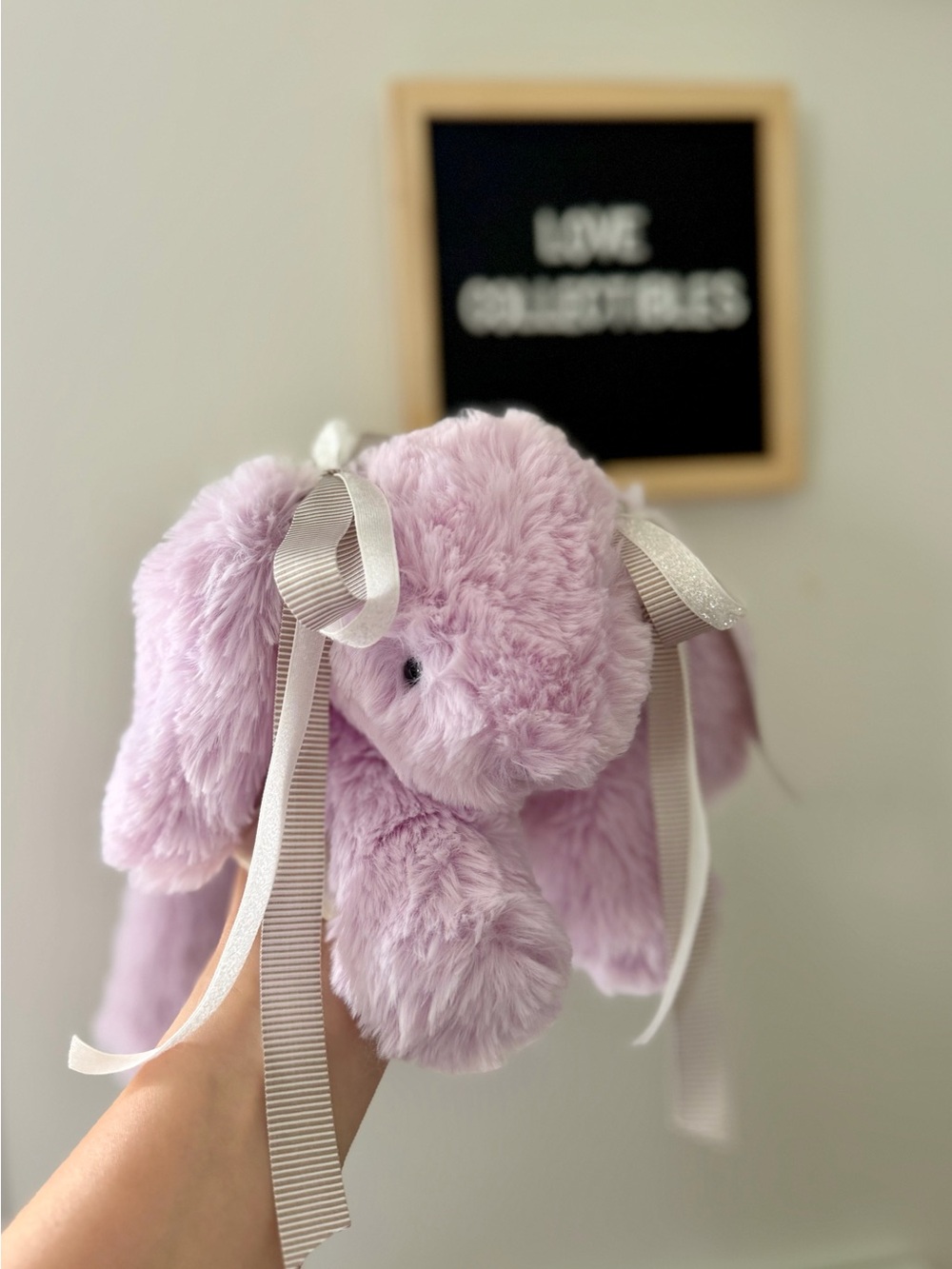 Authentic Jellycat Smudge Lavender Rabbit - Picture 2 of 8